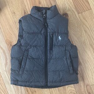 Ralph Lauren Gray and black reversible Puffer Vest 2T
